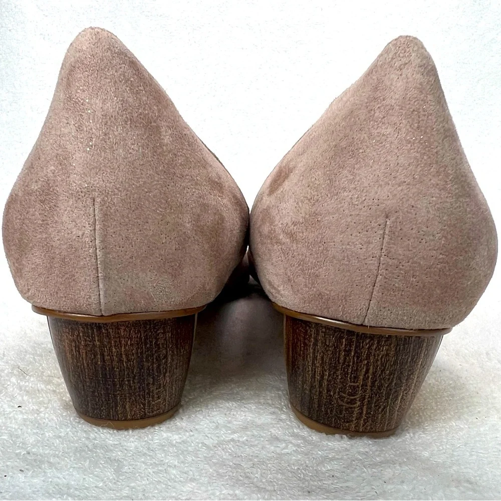 Vaneli sparkled nude flats with cushioned suede insoles - Picture 5 of 7